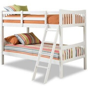 storkcraft caribou hardwood twin bunk and loft bed for kids white