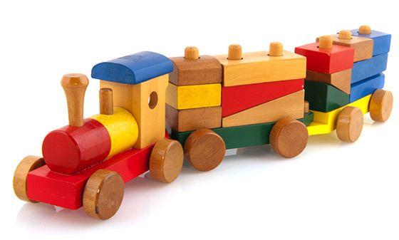 wooden train toy