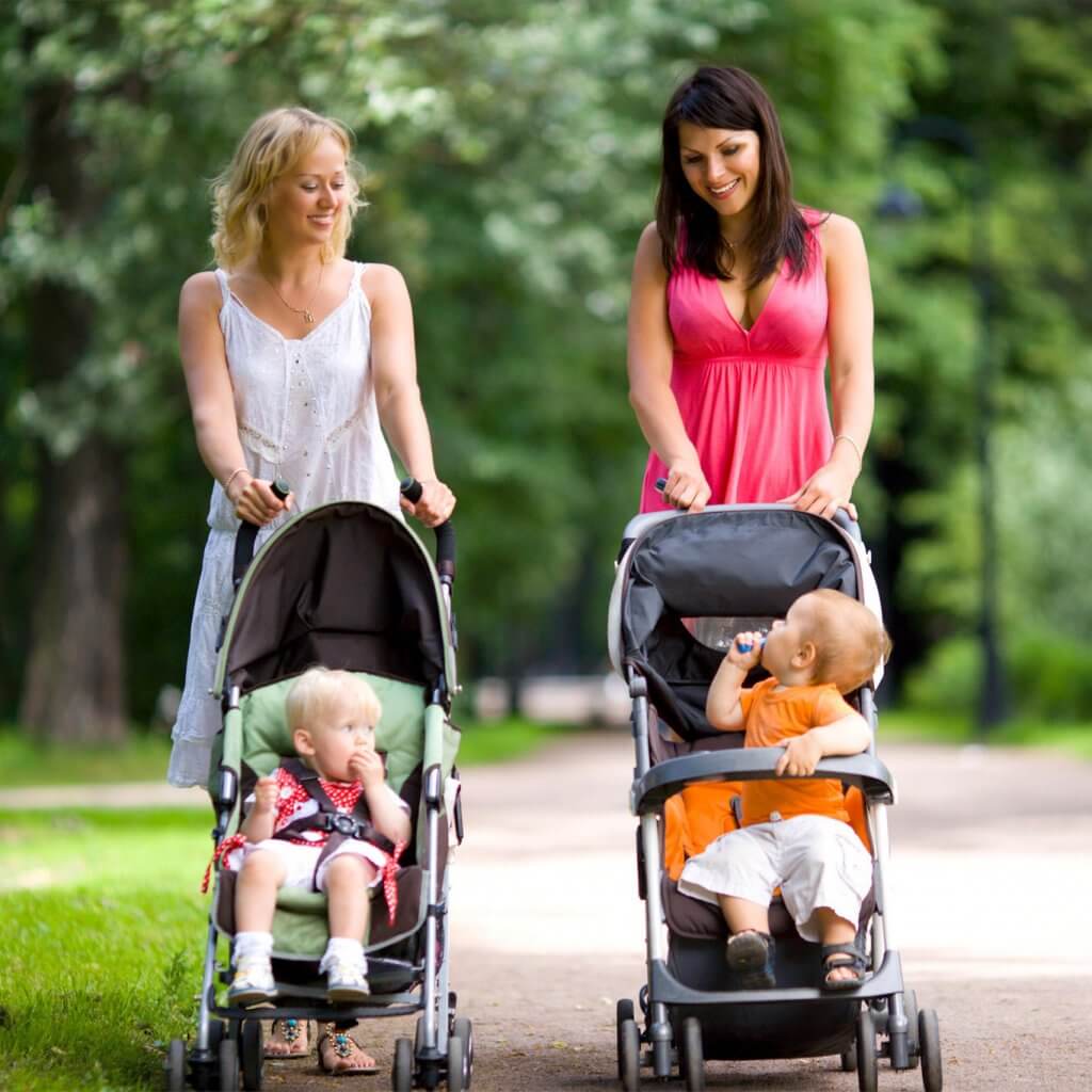 Baby-Strollers-Mothers-Going-for-Walk