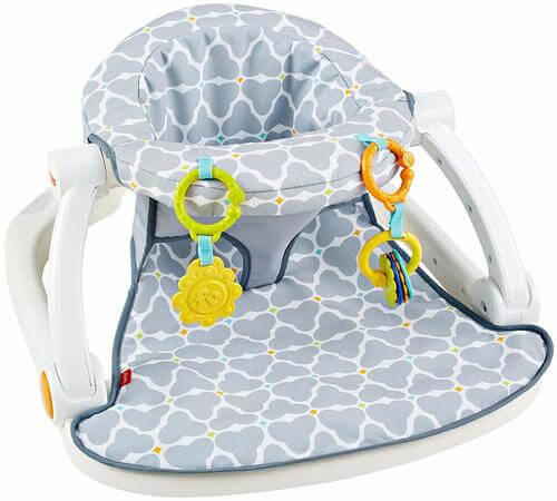 1. Fisher-Price Sit-Me-Up, Silver Platter