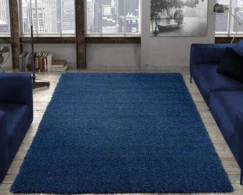 2. Ottomanson Cozy Color Solid Shag