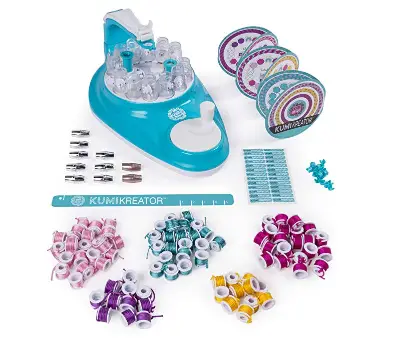 The KumiKreator Friendship Bracelet Maker features 88 spools.