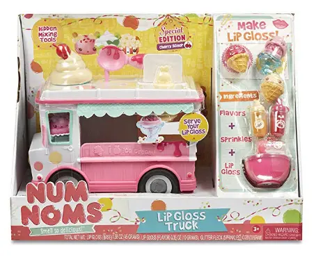 Make your own lipstick with the Num Noms Lipgloss Truck Craft Kit.