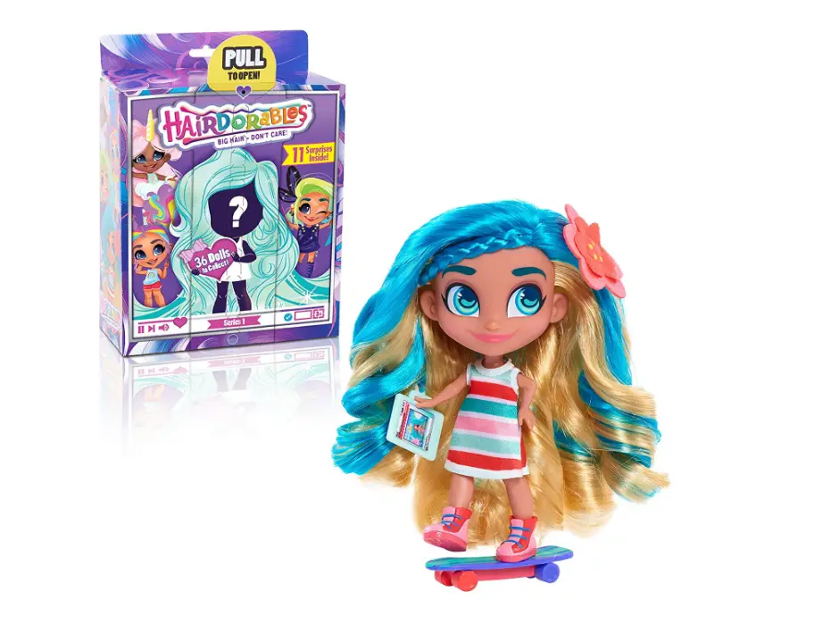 The packages of the Hairdorables Collectible Surprise Dolls will vary.