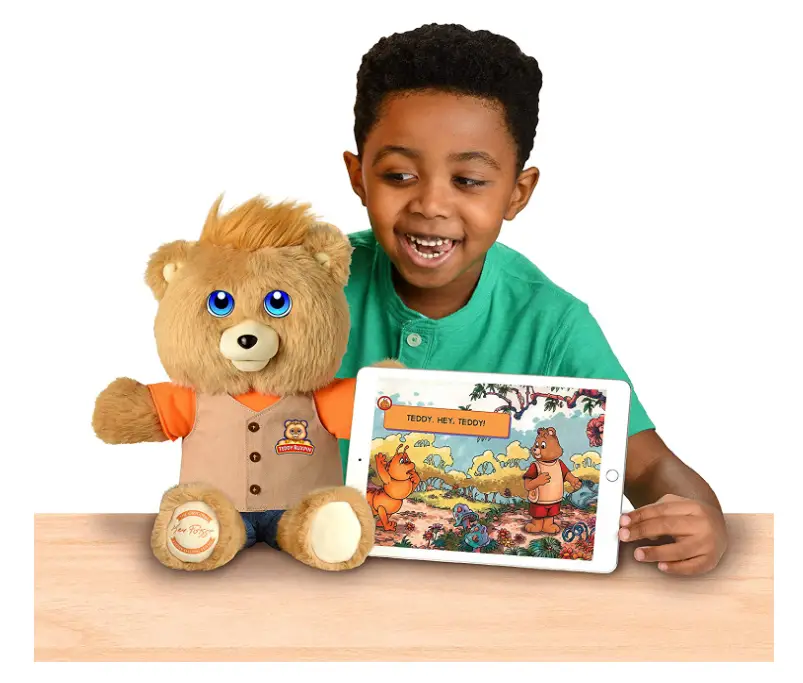 Teddy Ruxpin promotes pretend play.