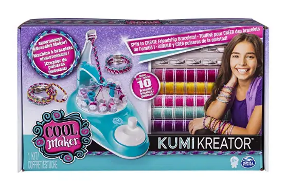 You can create bracelets with the KumiKreator Friendship Bracelet Maker.