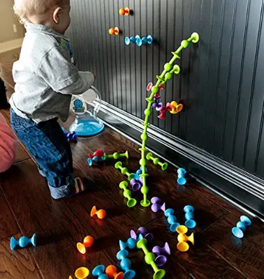 The Squigz offer kids creative expression.