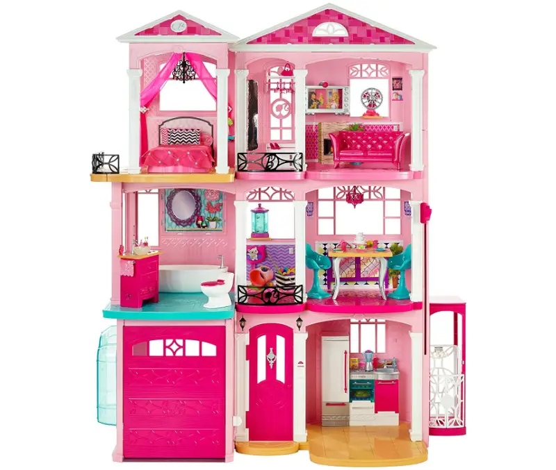 The Barbie Dreamhouse enhances imagination.
