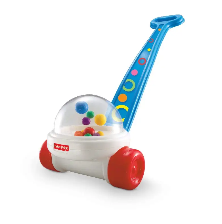 The Fisher Price Corn Popper features a sturdy design.