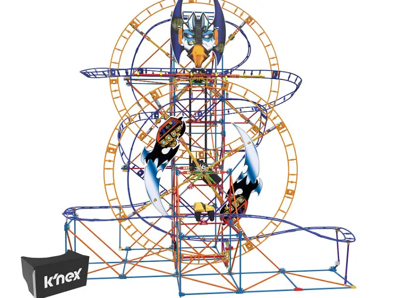 K'NEX Thrill Rides Bionic Blast Roller Coaster assembled 