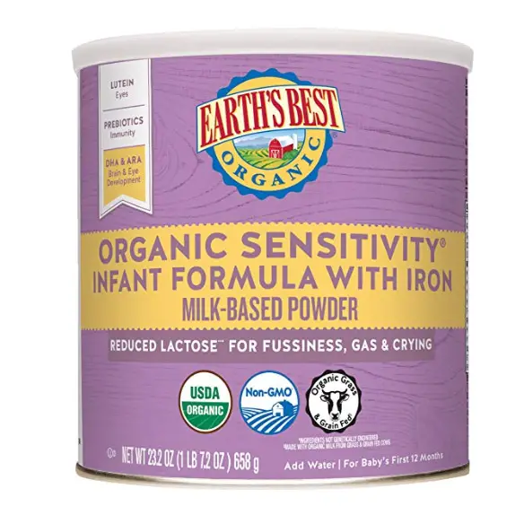 8. Earth's Best Organic Sensitivity Recipe