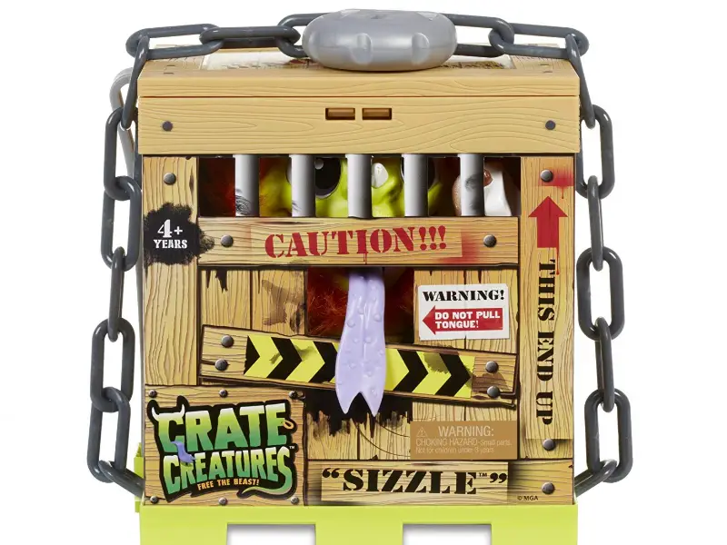 Crate Creatures Surprise Sizzle features a motion sensor.