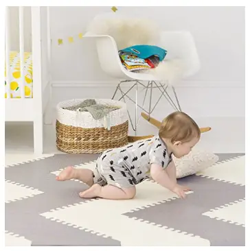 The Skip Hop Mat offers crawlers a soft surface to crawl on.