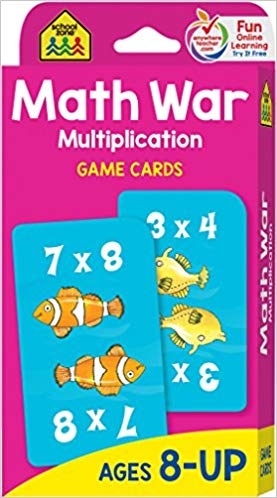 10. Multiplication War Game Cards