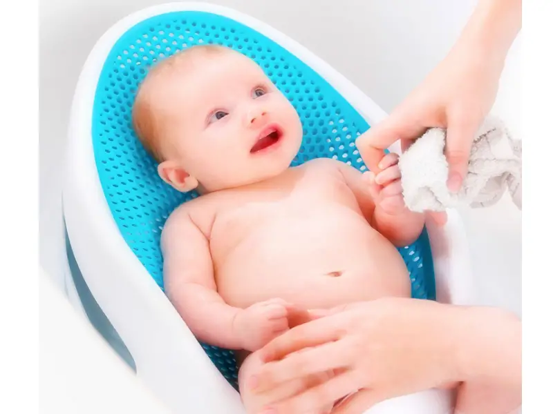 The AngelCare Baby Bath Support is made with infants' comfort in mind.