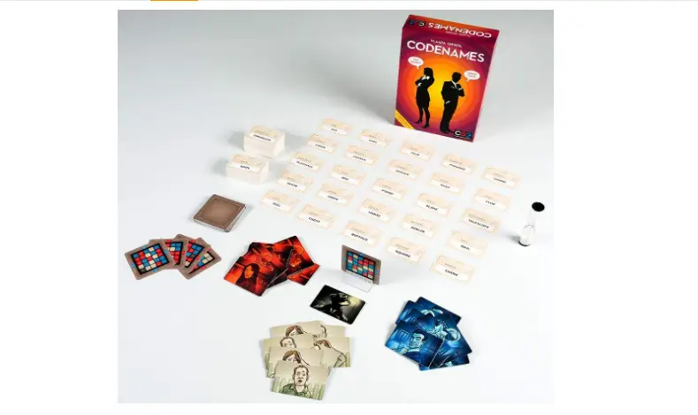 Codenames game components 
