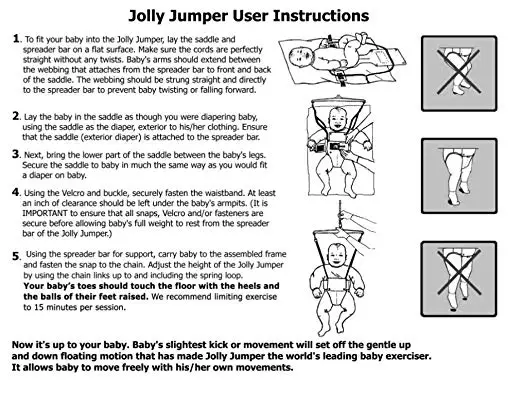 age for jolly jumper use