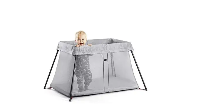 The BabyBjorn Travel Crib Light  i tall enough to keep toddlers inside.