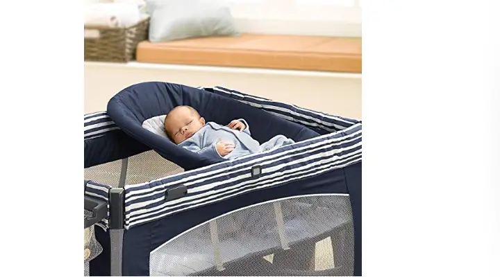 The The Chicco Lullaby Baby Playard napper.