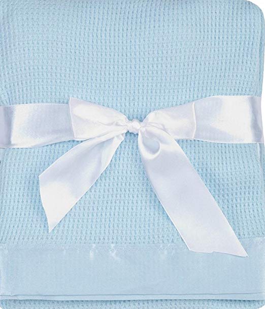 Thermal Waffle Weave with Satin Trim