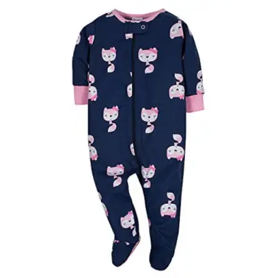 gerbers sleep n' play baby pajamas zip front