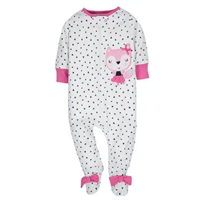 gerbers sleep n' play baby pajamas fitted sleeves