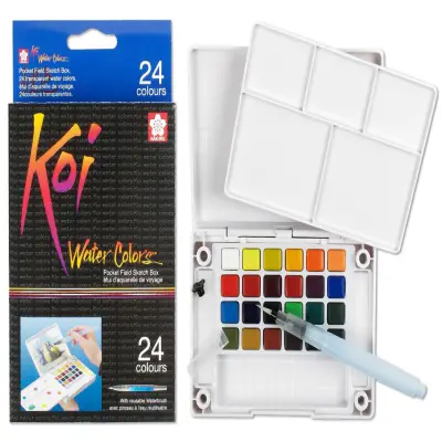 1. Sakura 24 Field Sketch Set with Brush