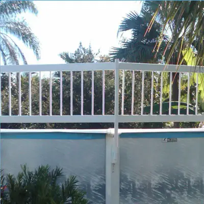 Water Warden Aboveground Resin Best Pool Fences installed
