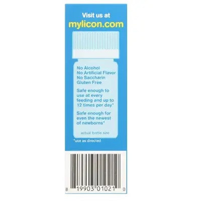 mylicon original formula 0.5 baby gas drops package