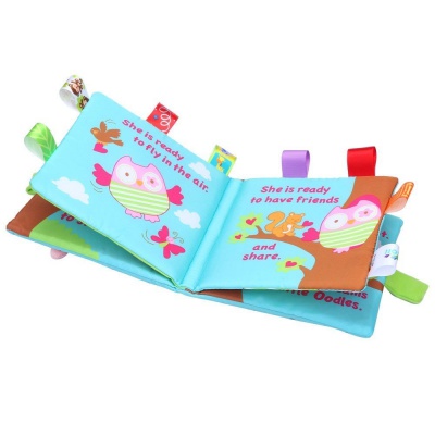 6 Month Old Toys Landfox Puzzle Cloth Book Tabs