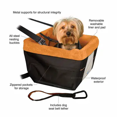 kurgo skybox booster dog car seat features