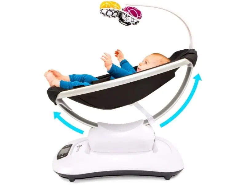 The mamaRoo Baby Swing has 5 different rocking directions.