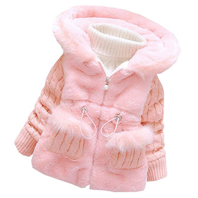 dorami autumn cotton baby coat pink