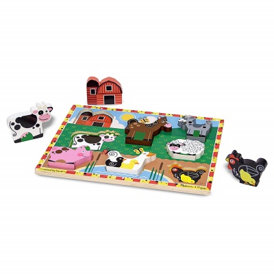 9 Month Old Toys Melissa Doug Wooden Puzzle Farm