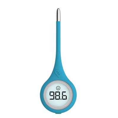 kinsa quickcare smart digital baby thermometer blue