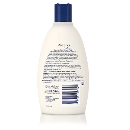 aveeno baby soothing relief creamy baby wash for eczema back