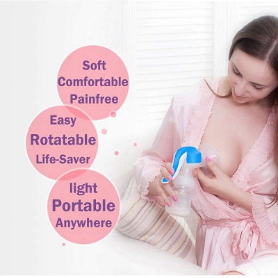 Bellababy 270° Rotatable Soft Manual breast pump  use