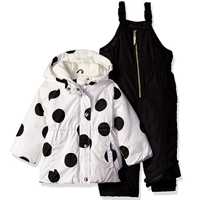 carter's girls' baby snowsuit dots