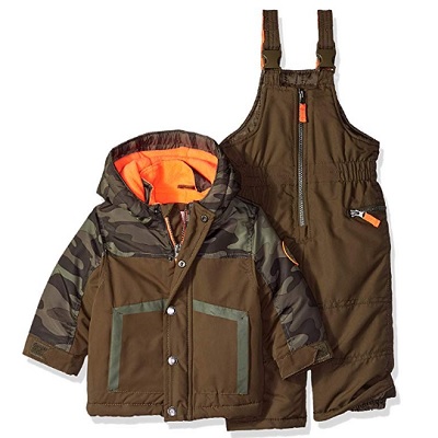 carter's boys' heavyweight baby snowsuit brown