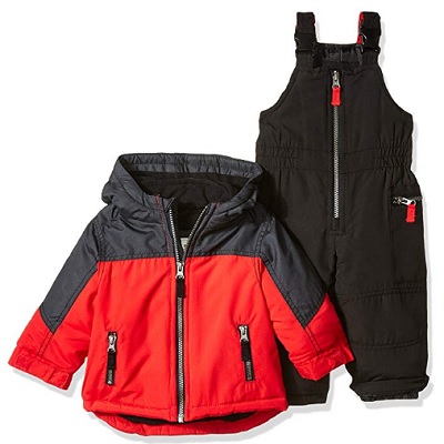 carter's boys' heavyweight baby snowsuit red