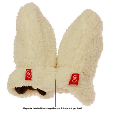 magnetic me so soft baby mittens features