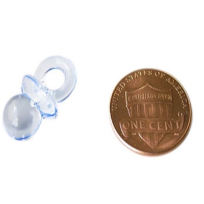 Mini Acrylic Baby Pacifiers Size