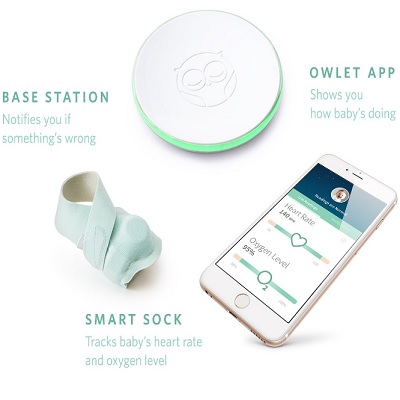 Owlet Smart Sock 2 Heart Rate Baby Breathing Monitor features