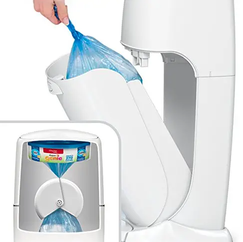 The Playtex Diaper Genie is super-simple to use.
