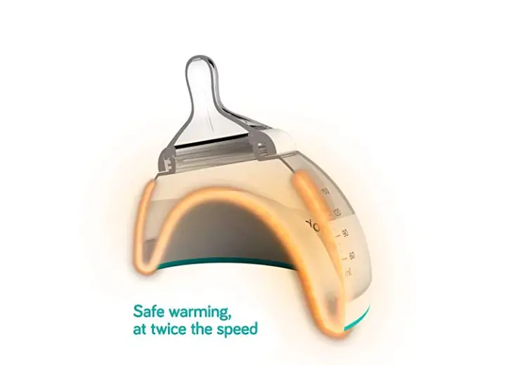 The Nanobebe Breast Milk Baby Bottles provide safe warming.