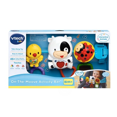 VTech Baby On-The-Moove car seat toy display box