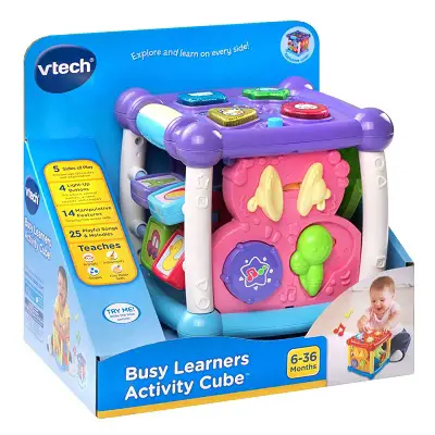 busy learners activity cube musical baby toy package