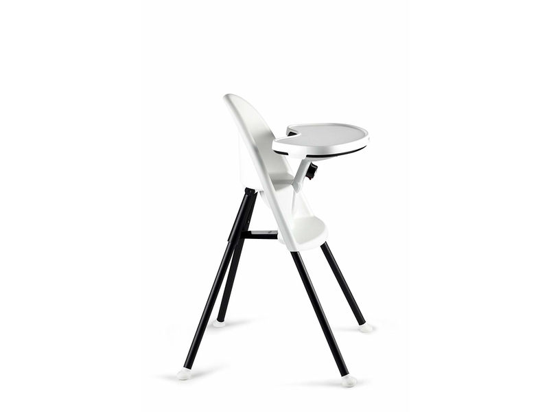 The BABYBJORN High Chair tray table comes with a two-step lock for ultimate safety.