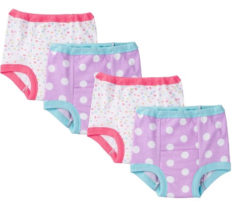 gerber girls potty training pants dots