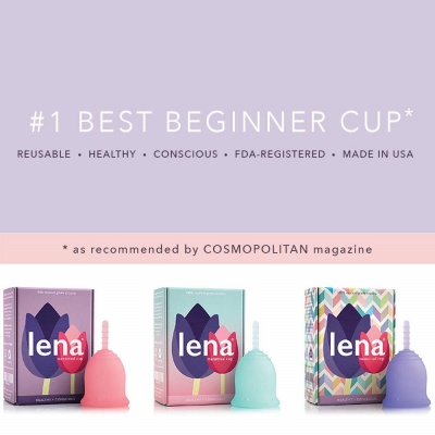 lena small pink menstrual cup beginner